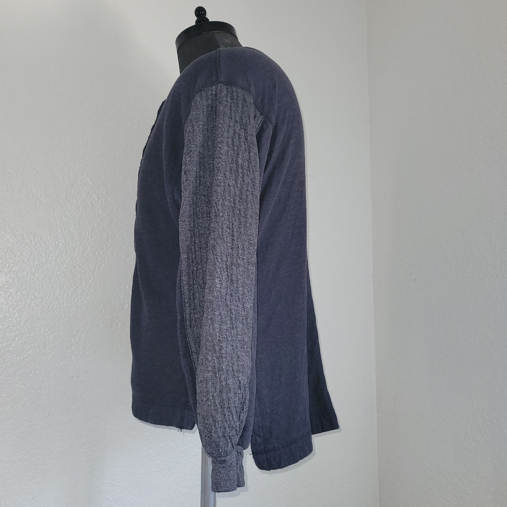 3/$25 Free People Back At It Henley  Long Sleeve Black Top XS WE THE FREE - Picture 3 of 10